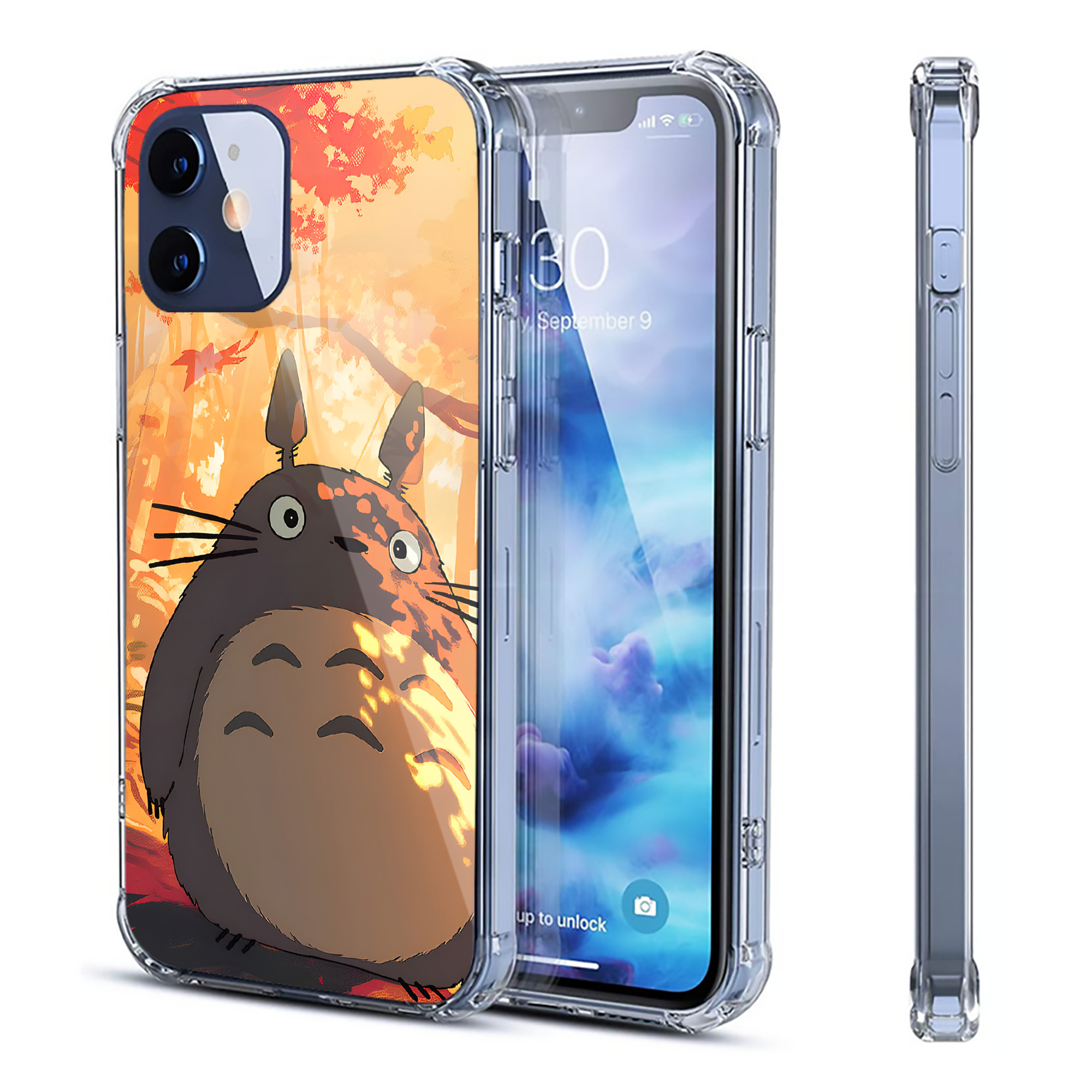 （画像用） となりのトトロ 草壁メイ 草壁サツキ My Neighbor Totoro Satsuki Kusakabe Mei Kusakabe 【iPhone 12シリーズ対応】透明スマホケース（クリアソフトケース）